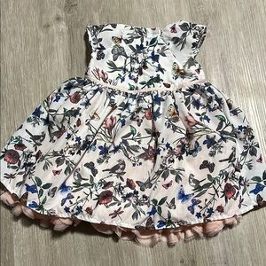 Floral Bird Print Dress